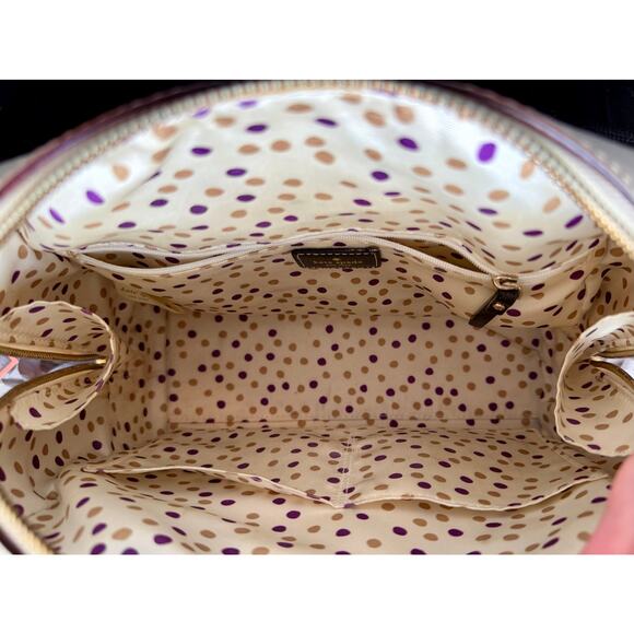 Kate Spade New York Black White Satchel Purse Handbag Shoulder Bag Polka Dot - Picture 11 of 16